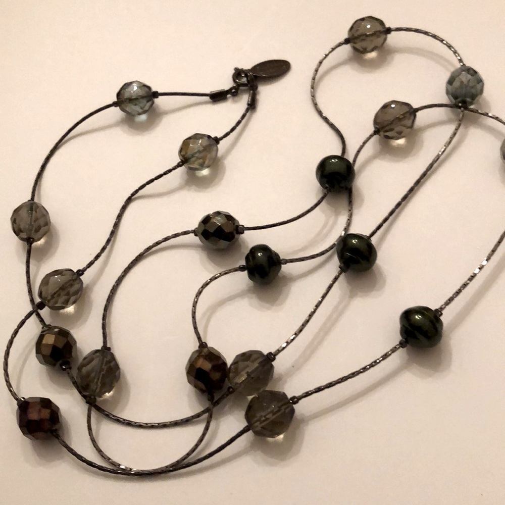 Seasonal whispers handmade crystal necklace